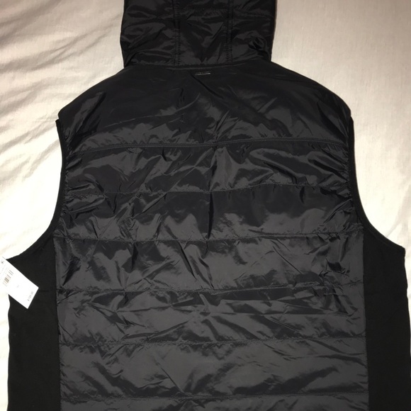 VINCE CAMUTO MENS BLACK VEST WITH FUR LINING - Picture 5 of 9